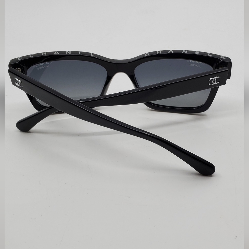 Chanel Square Logo Polarized Sunglasses. - Picture 9 of 11